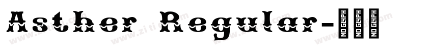 Asther Regular字体转换